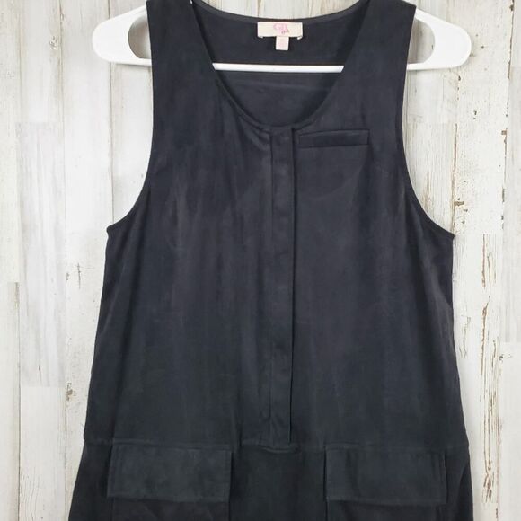 GB Girls Velour Sleeveless Dress Black Size XL - Picture 4 of 10